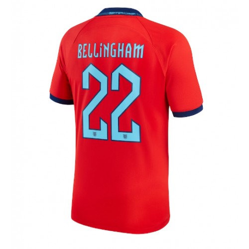 Maillot de foot Angleterre Jude Bellingham #22 Extérieur Monde 2022 Manches Courte